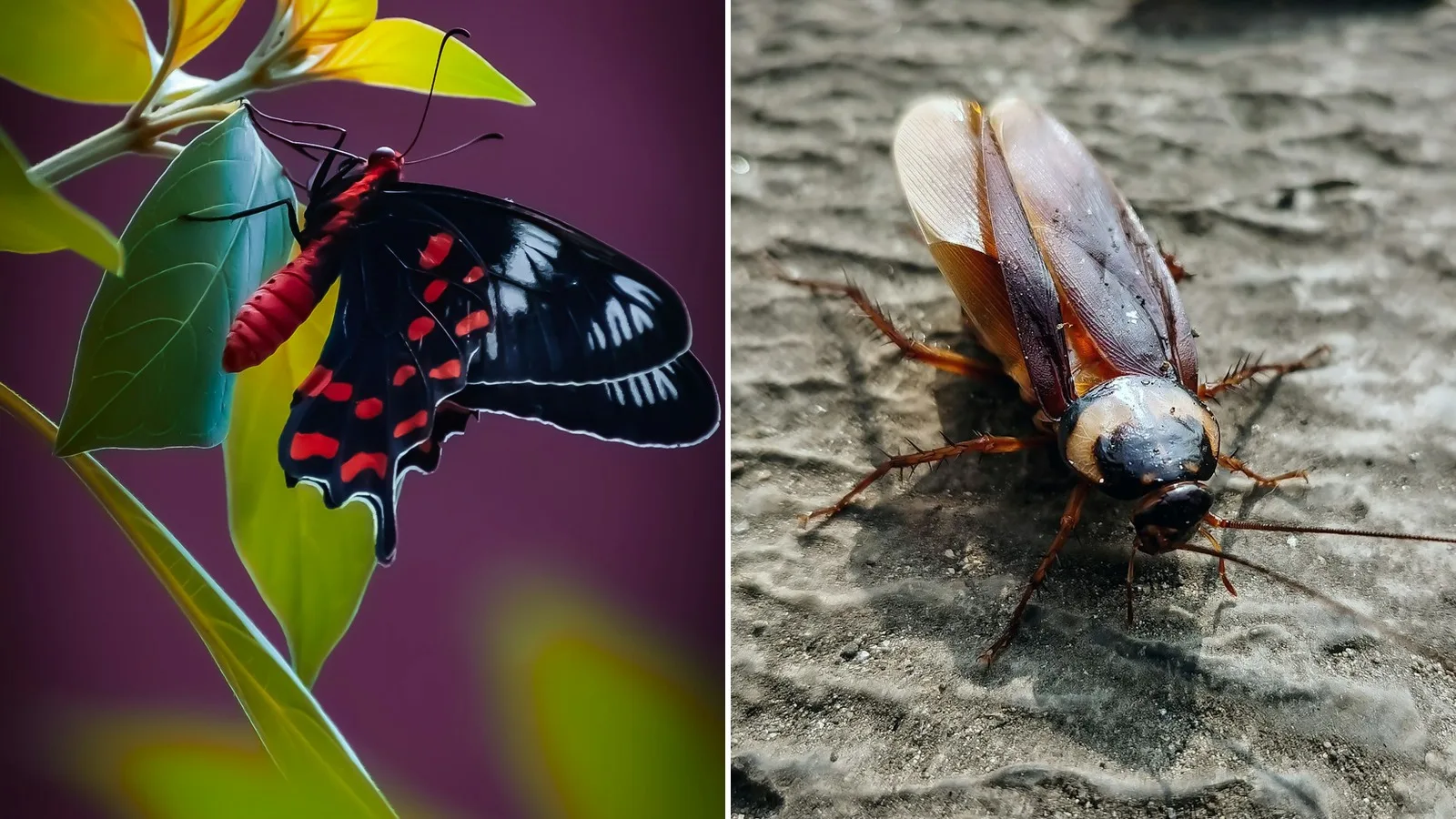 The cockroach and the butterfly: why we choose with our eyes